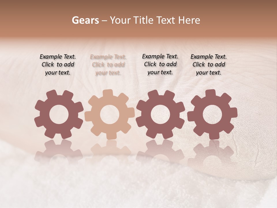 Toe Dry Closeup PowerPoint Template