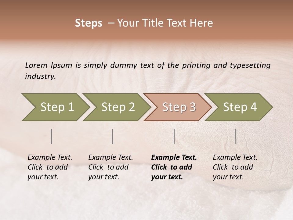 Toe Dry Closeup PowerPoint Template
