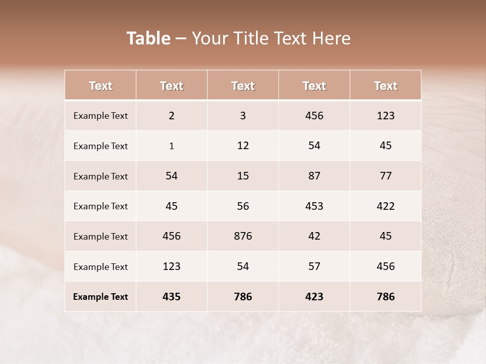 Toe Dry Closeup PowerPoint Template