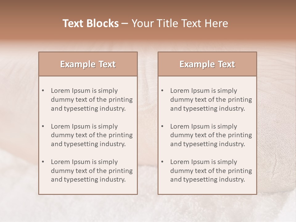 Toe Dry Closeup PowerPoint Template