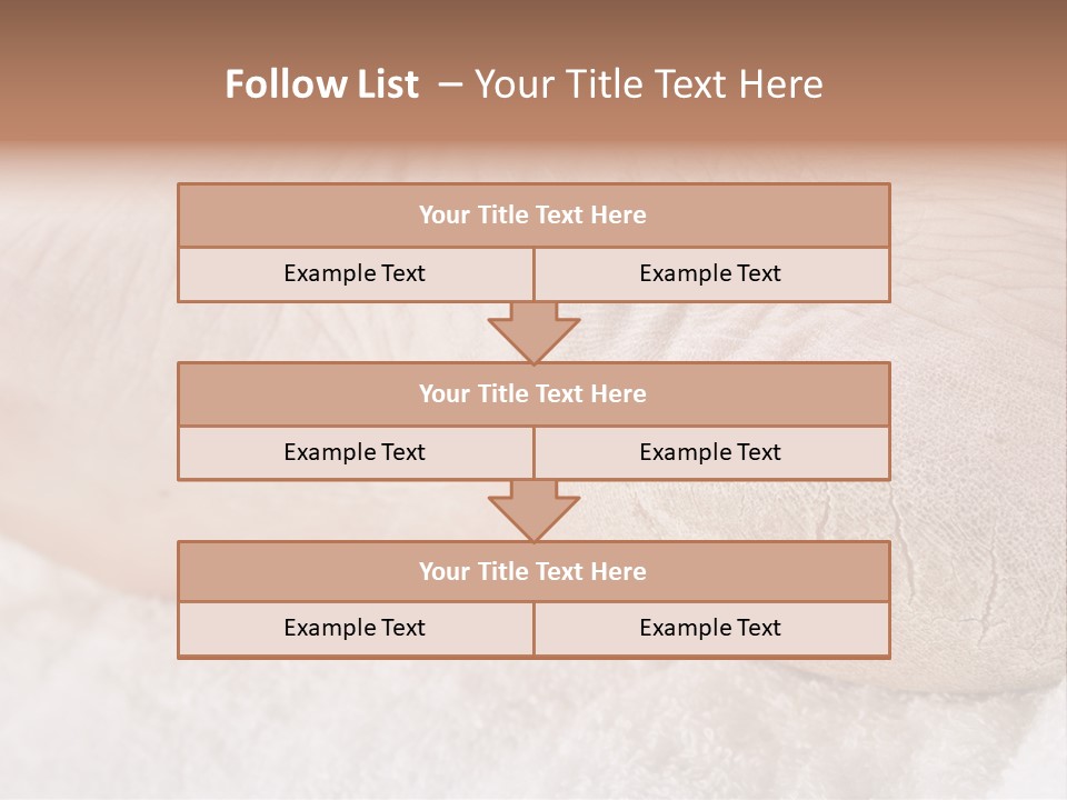 Toe Dry Closeup PowerPoint Template