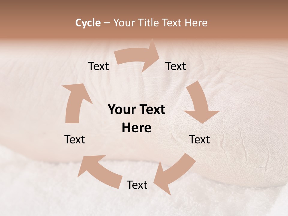 Toe Dry Closeup PowerPoint Template