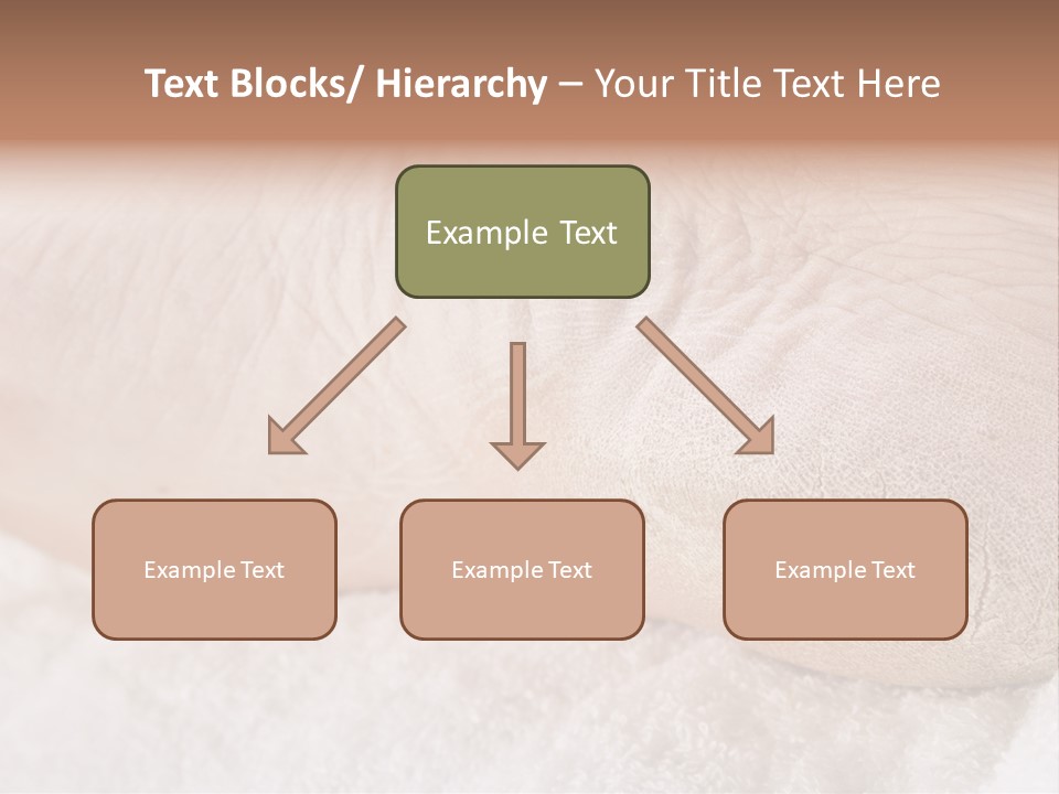 Toe Dry Closeup PowerPoint Template