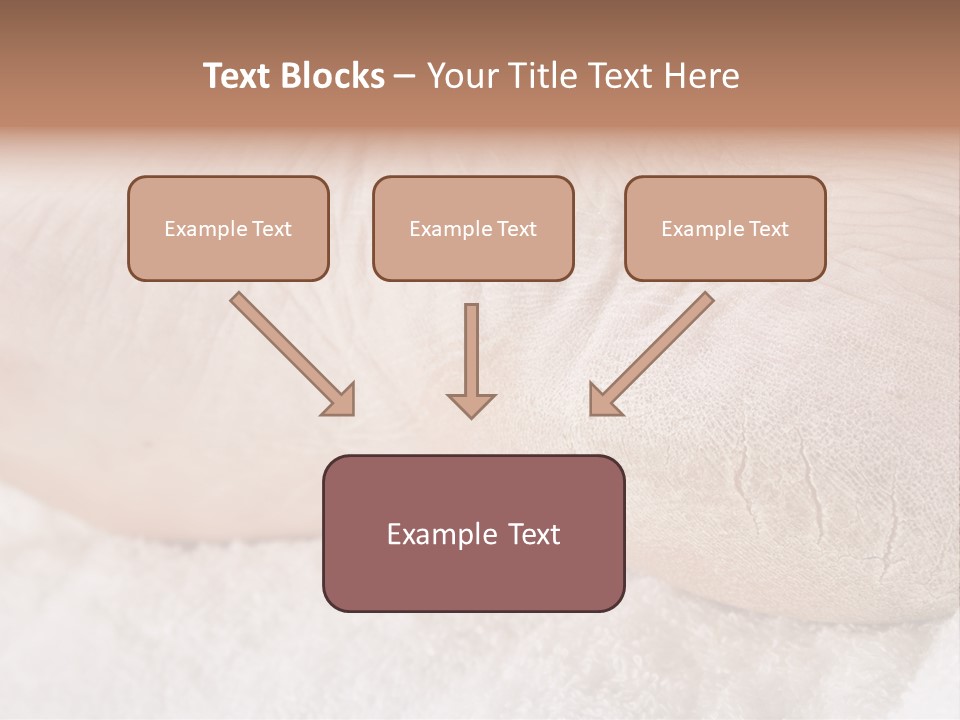 Toe Dry Closeup PowerPoint Template