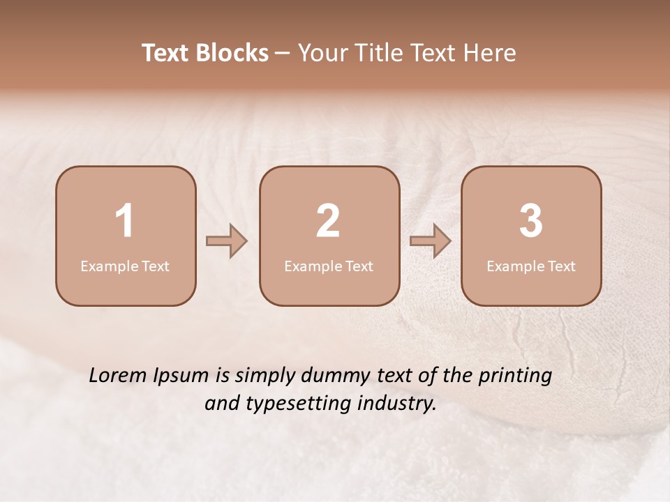 Toe Dry Closeup PowerPoint Template
