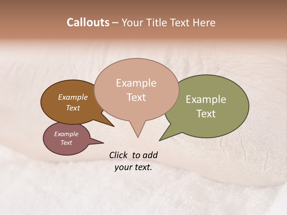 Toe Dry Closeup PowerPoint Template