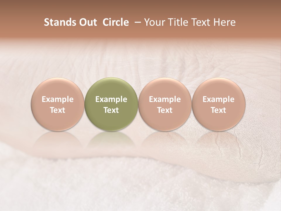 Toe Dry Closeup PowerPoint Template