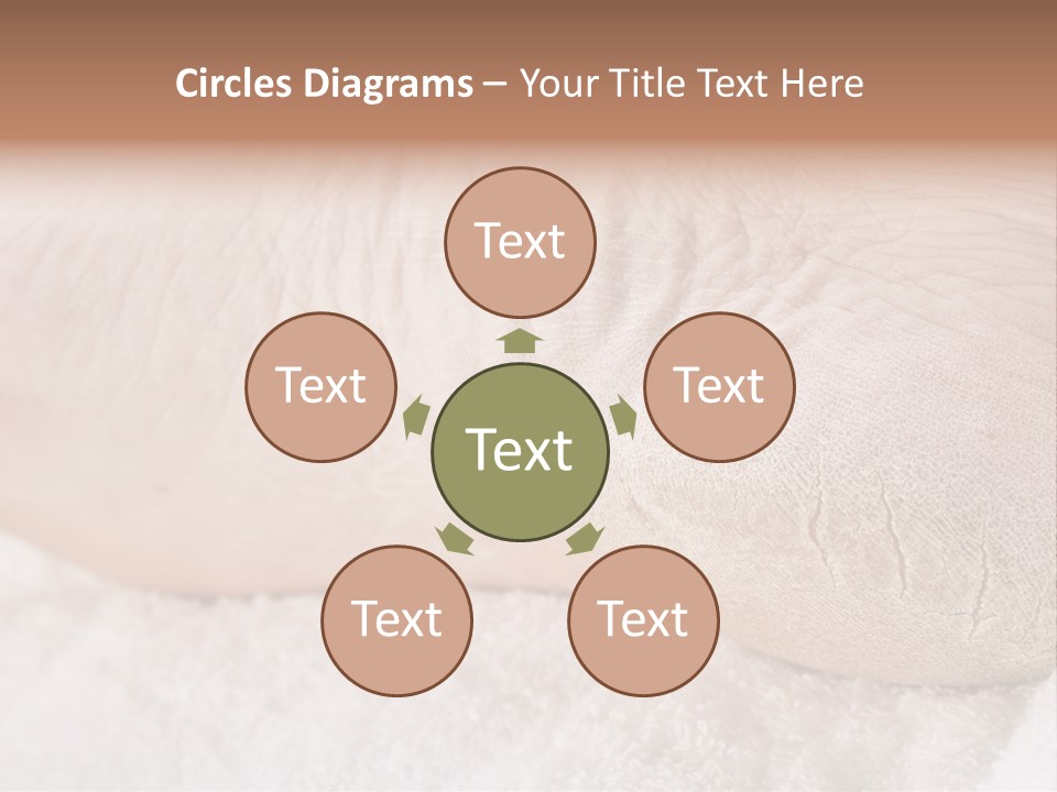 Toe Dry Closeup PowerPoint Template