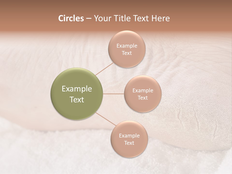 Toe Dry Closeup PowerPoint Template