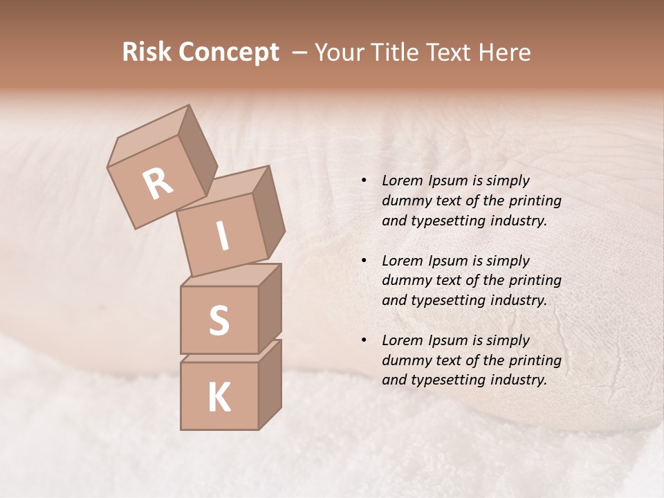 Toe Dry Closeup PowerPoint Template