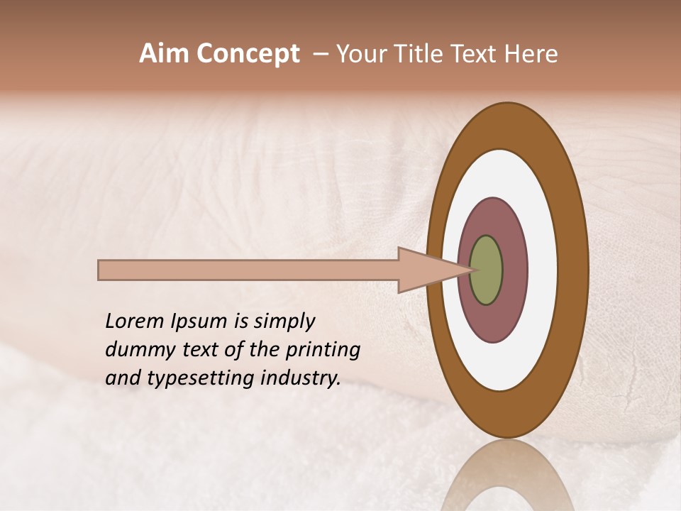 Toe Dry Closeup PowerPoint Template