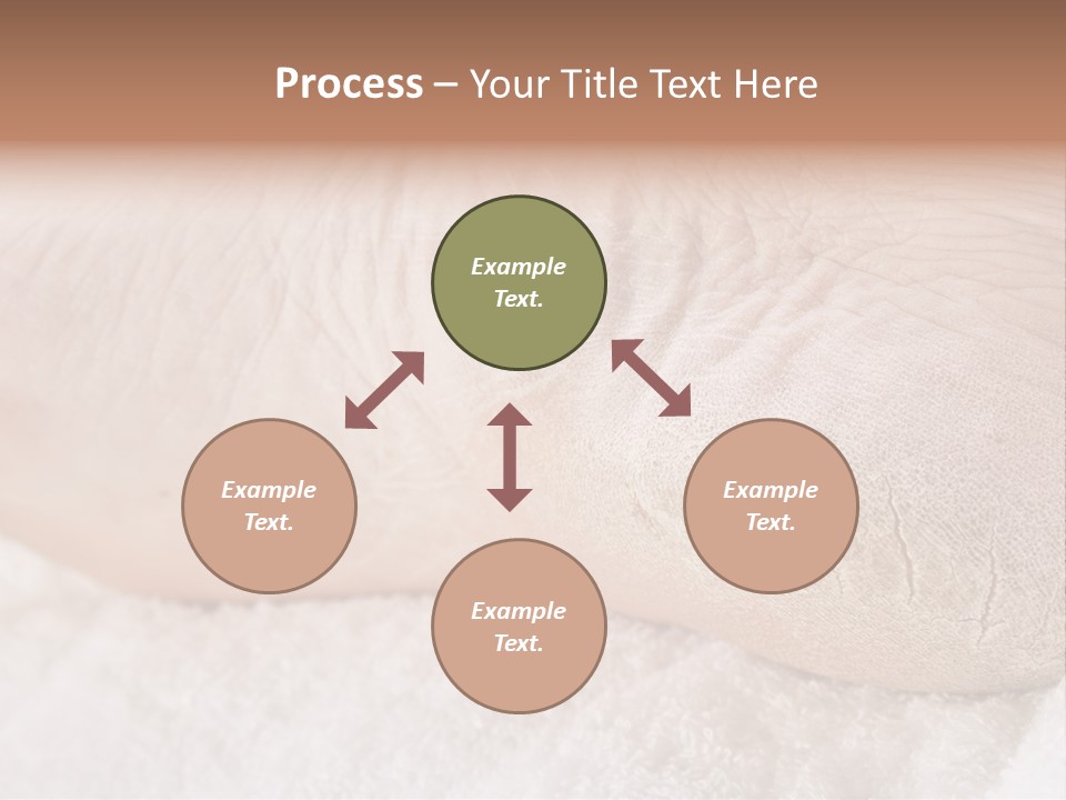 Toe Dry Closeup PowerPoint Template