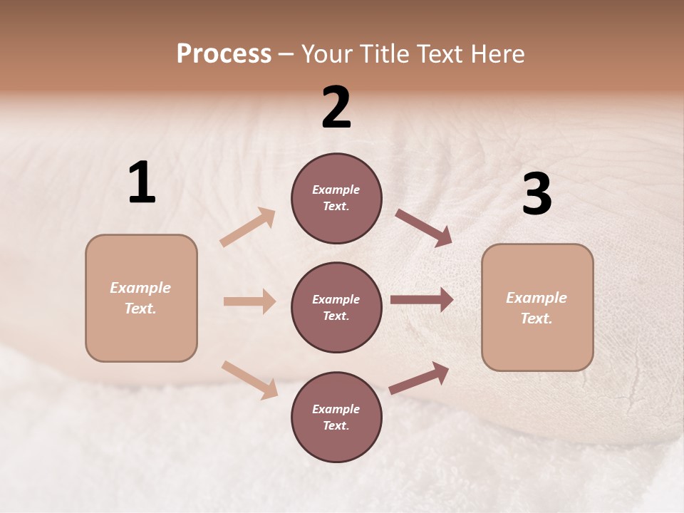Toe Dry Closeup PowerPoint Template