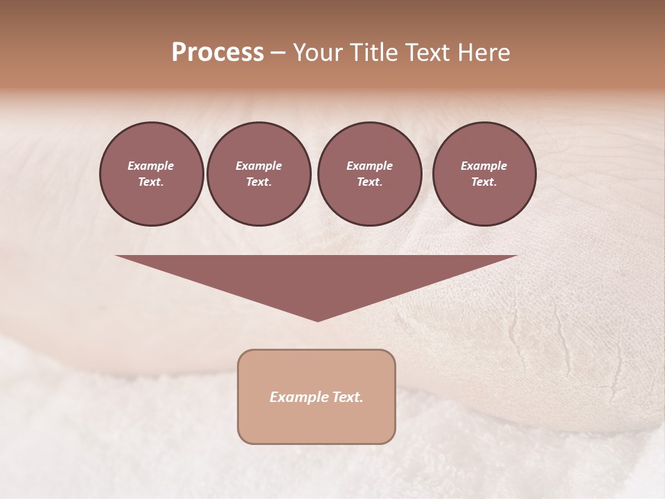 Toe Dry Closeup PowerPoint Template