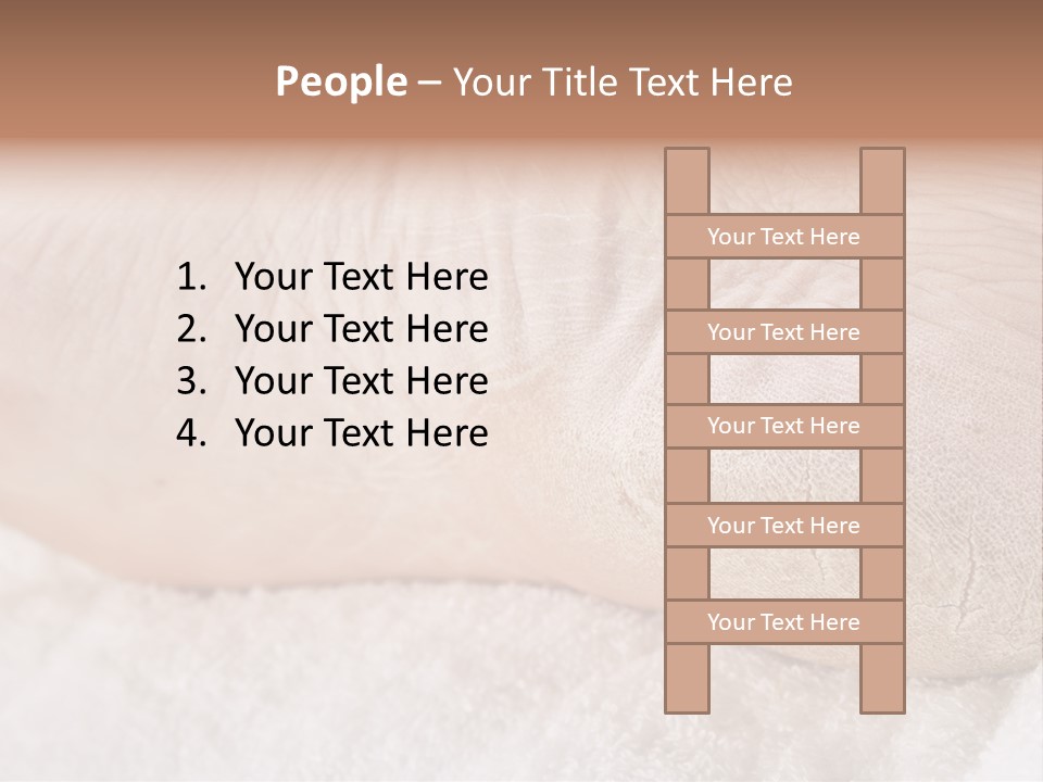 Toe Dry Closeup PowerPoint Template