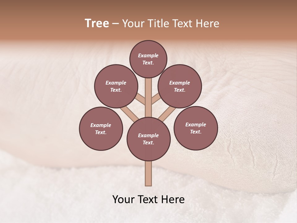 Toe Dry Closeup PowerPoint Template