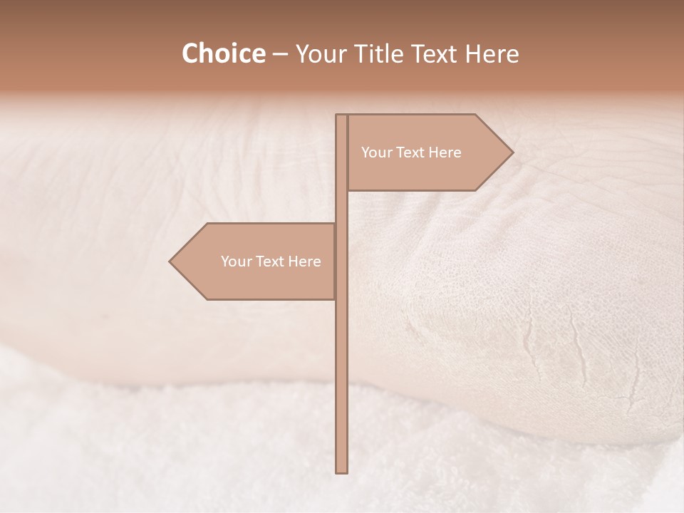 Toe Dry Closeup PowerPoint Template