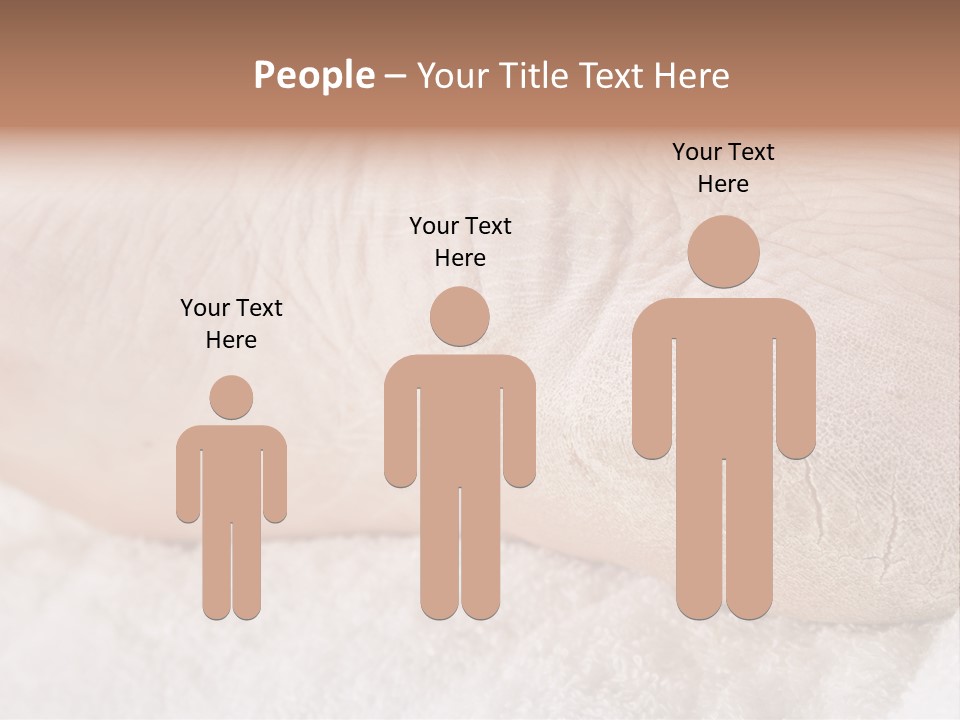 Toe Dry Closeup PowerPoint Template