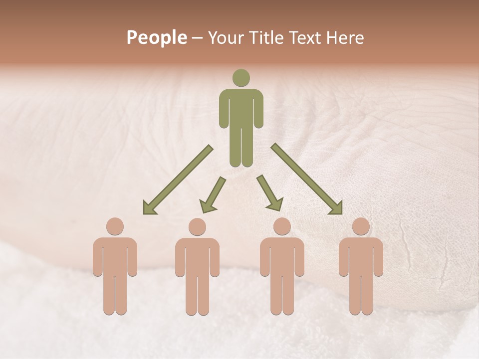 Toe Dry Closeup PowerPoint Template