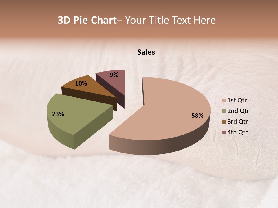 Toe Dry Closeup PowerPoint Template