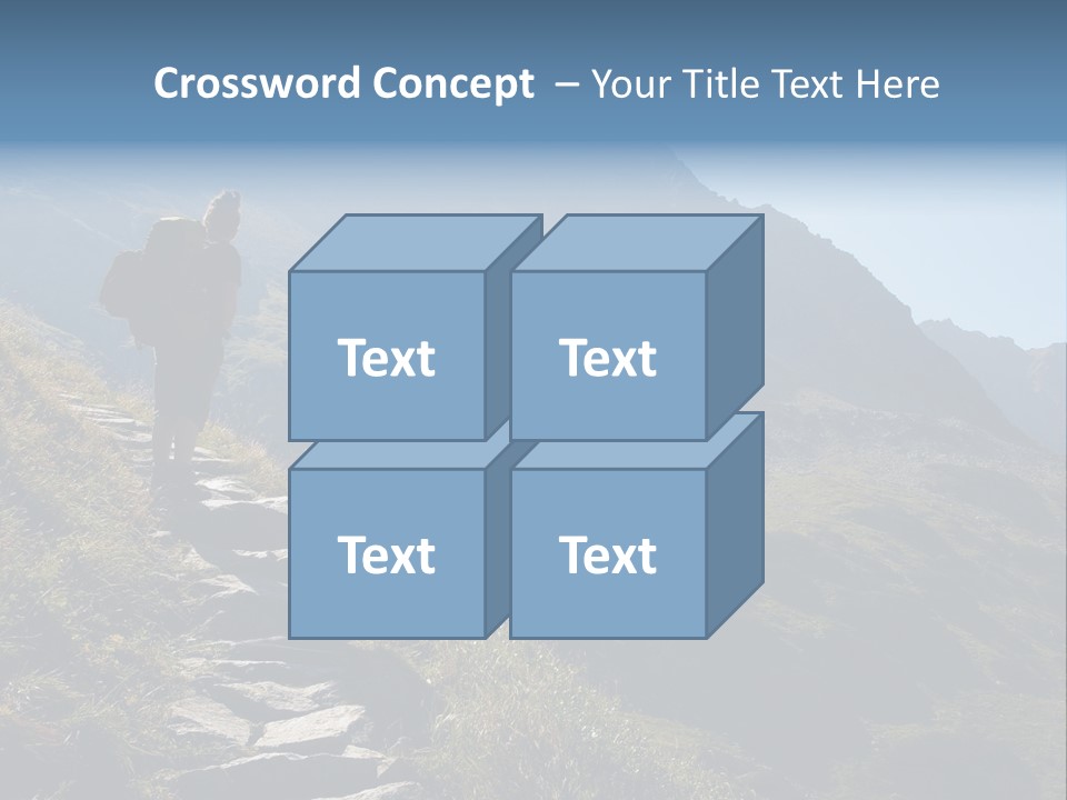 Portrait Outdoor Climber PowerPoint Template