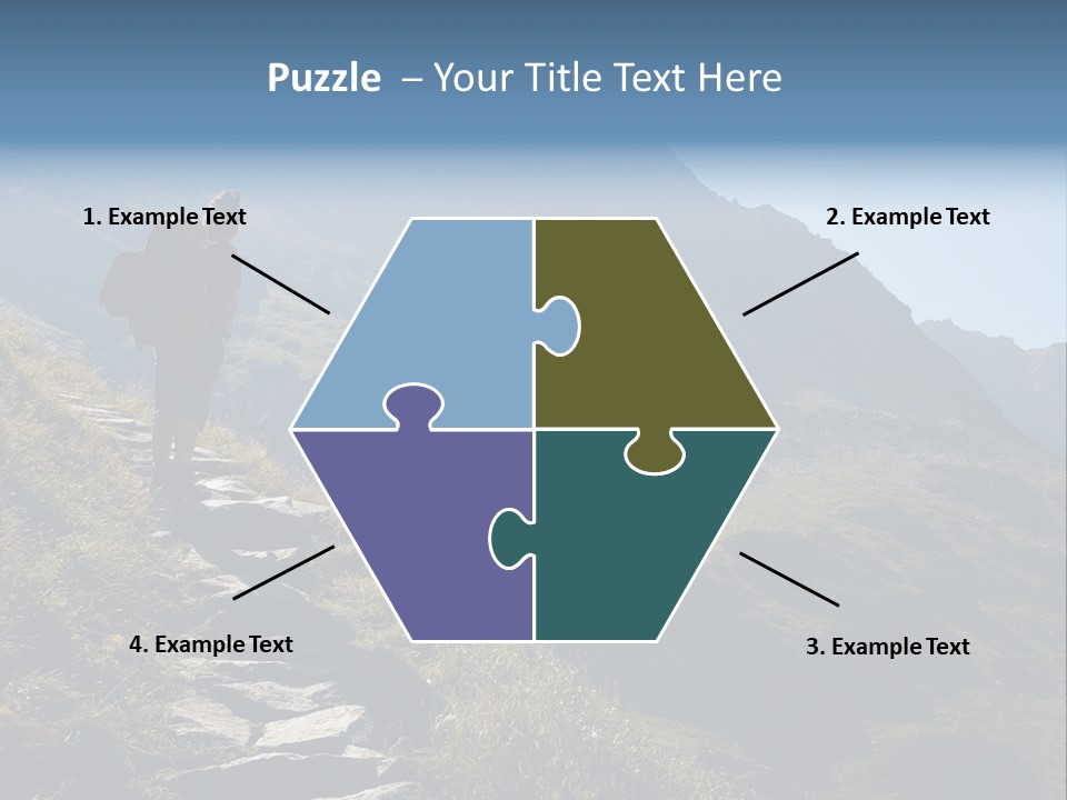 Portrait Outdoor Climber PowerPoint Template