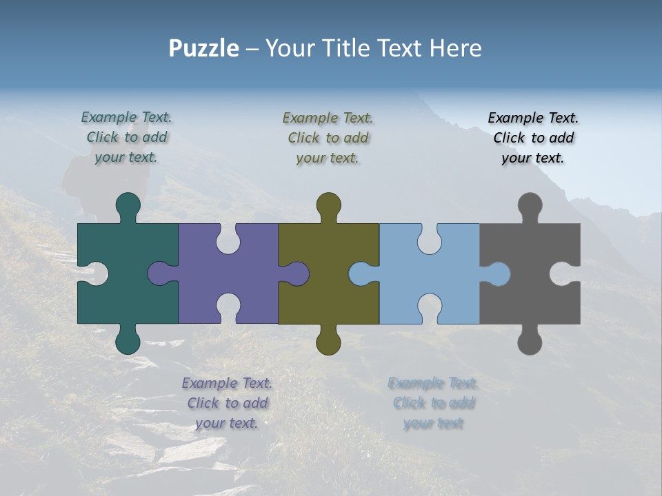 Portrait Outdoor Climber PowerPoint Template