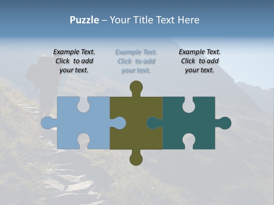 Portrait Outdoor Climber PowerPoint Template