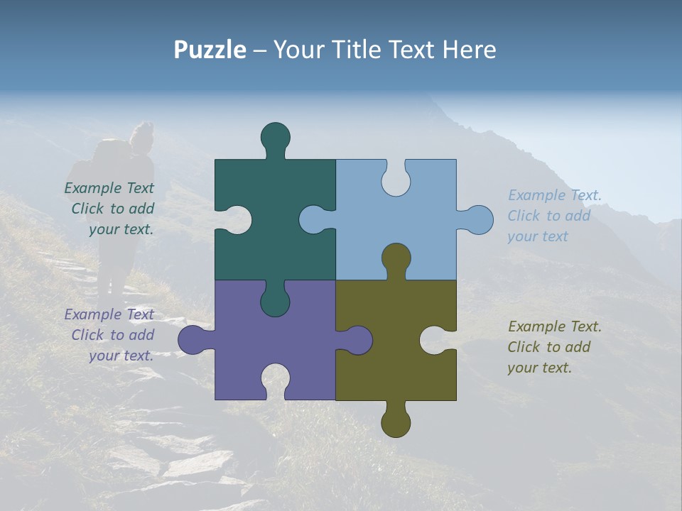 Portrait Outdoor Climber PowerPoint Template