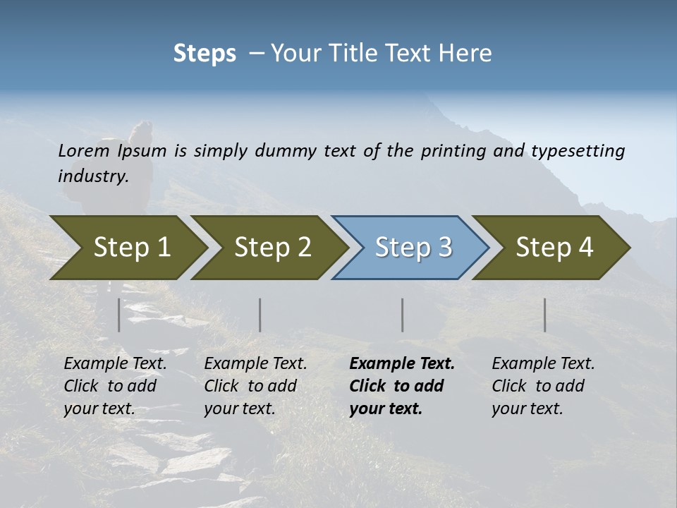 Portrait Outdoor Climber PowerPoint Template