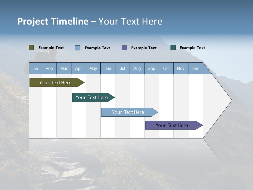 Portrait Outdoor Climber PowerPoint Template