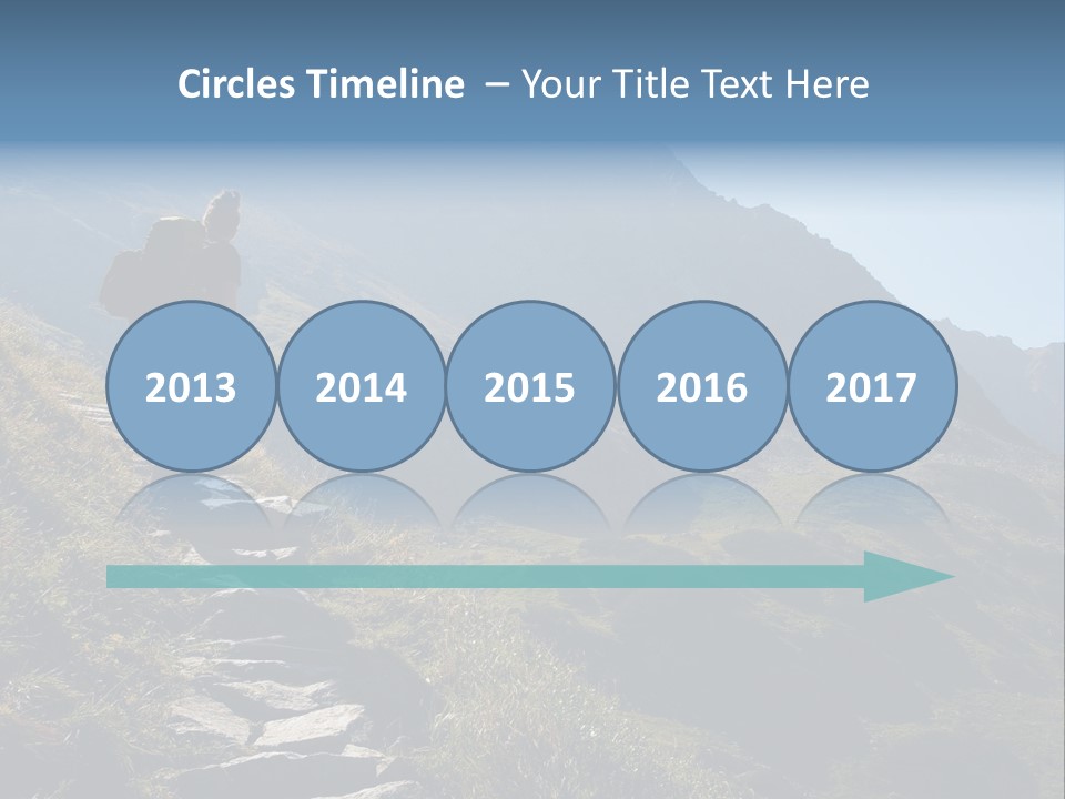 Portrait Outdoor Climber PowerPoint Template