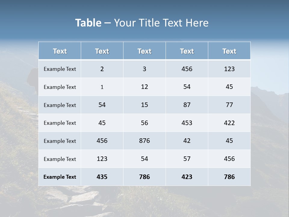Portrait Outdoor Climber PowerPoint Template