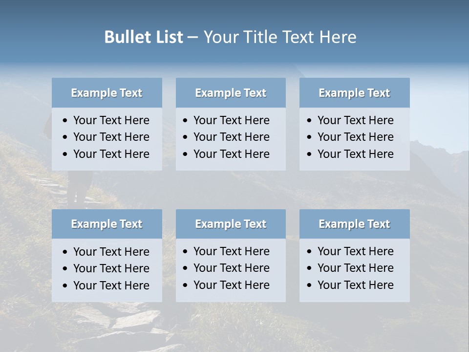 Portrait Outdoor Climber PowerPoint Template