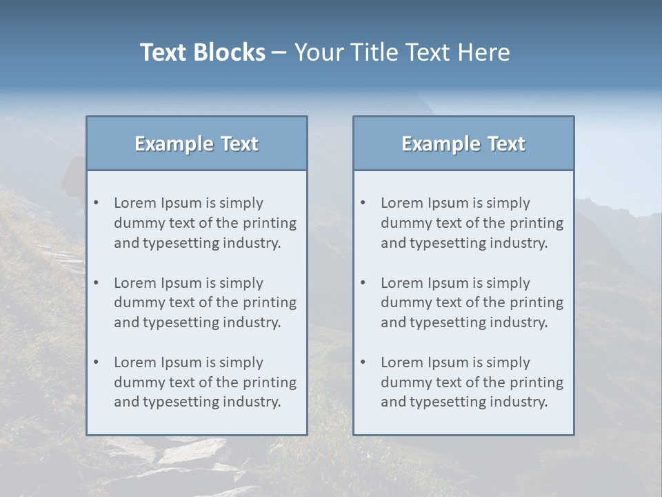 Portrait Outdoor Climber PowerPoint Template