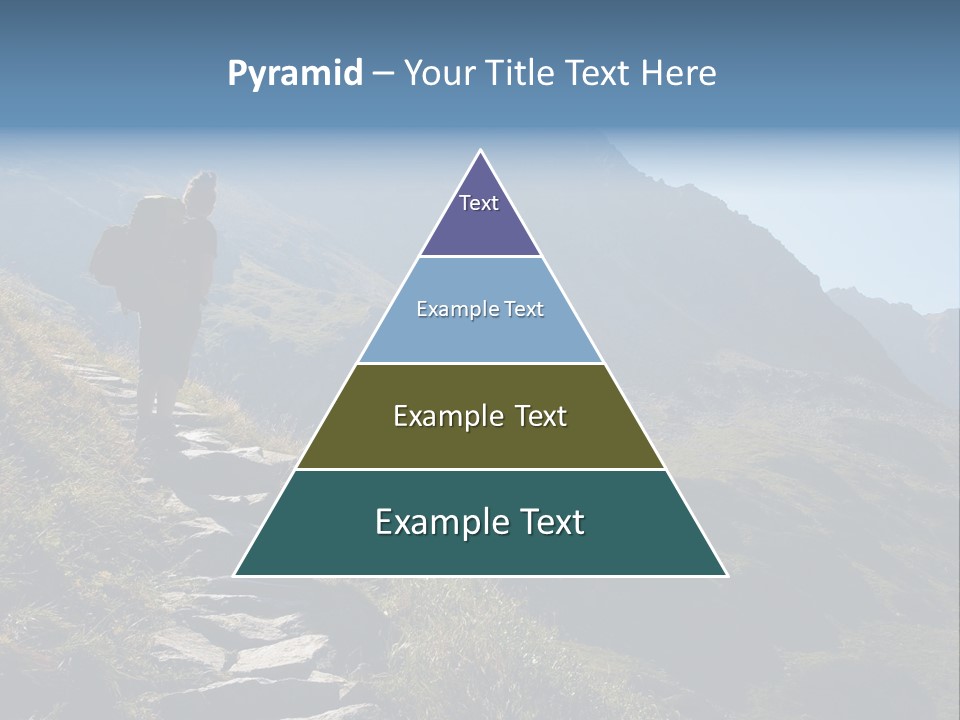 Portrait Outdoor Climber PowerPoint Template