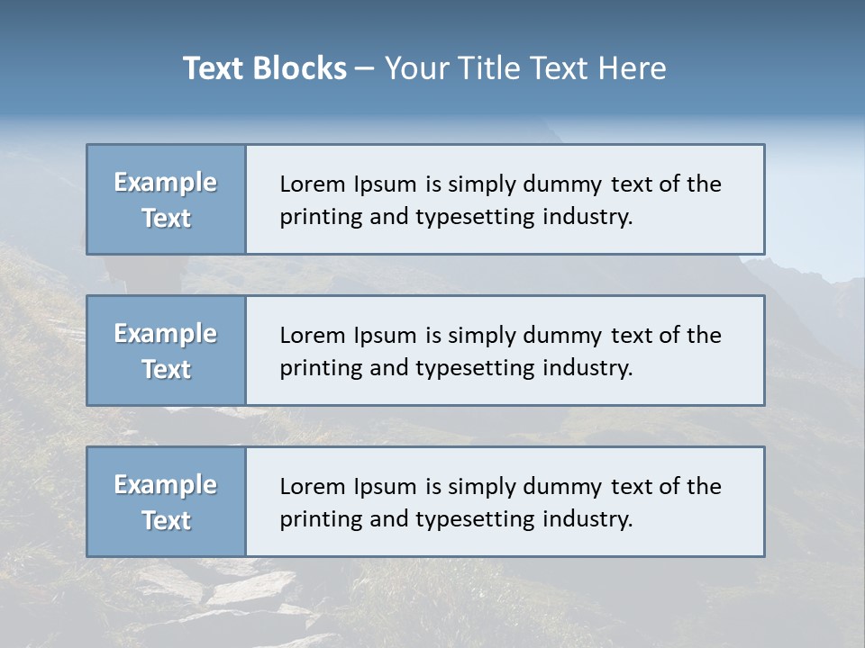 Portrait Outdoor Climber PowerPoint Template