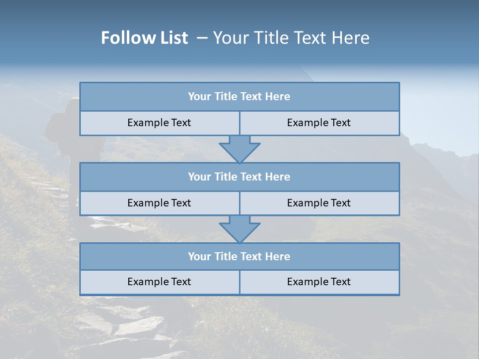 Portrait Outdoor Climber PowerPoint Template