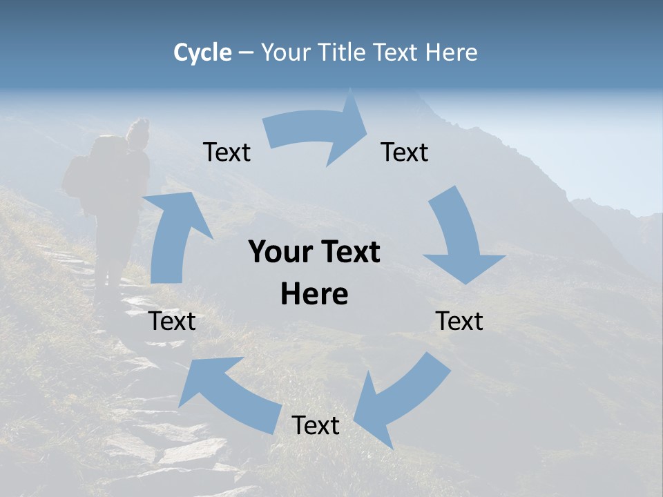 Portrait Outdoor Climber PowerPoint Template