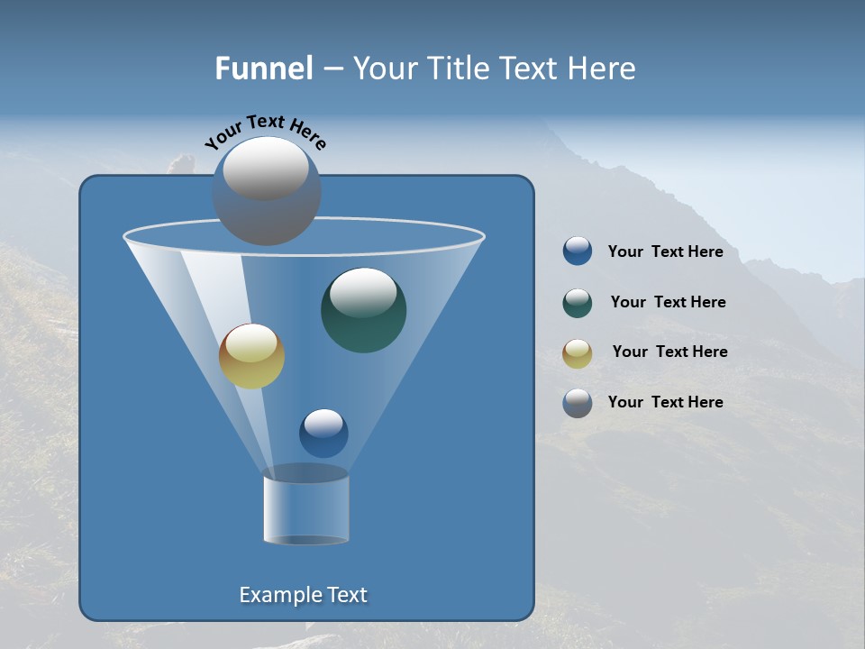 Portrait Outdoor Climber PowerPoint Template