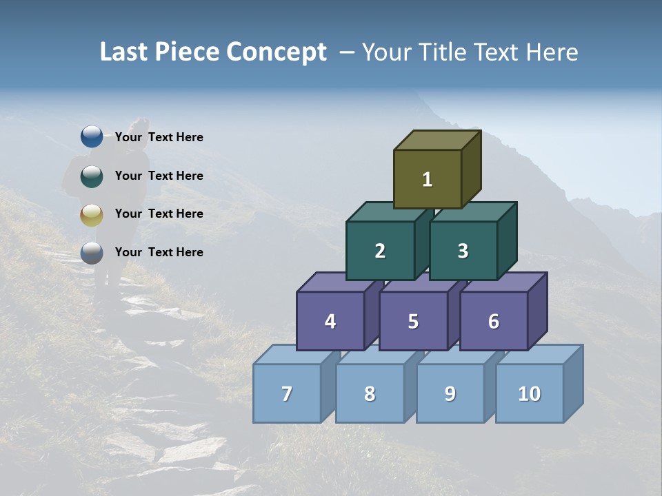 Portrait Outdoor Climber PowerPoint Template