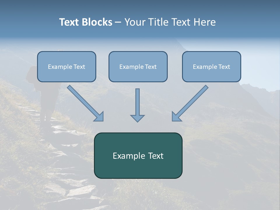Portrait Outdoor Climber PowerPoint Template