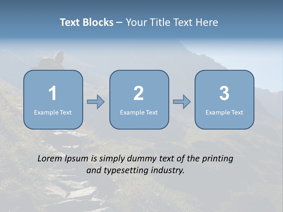 Portrait Outdoor Climber PowerPoint Template