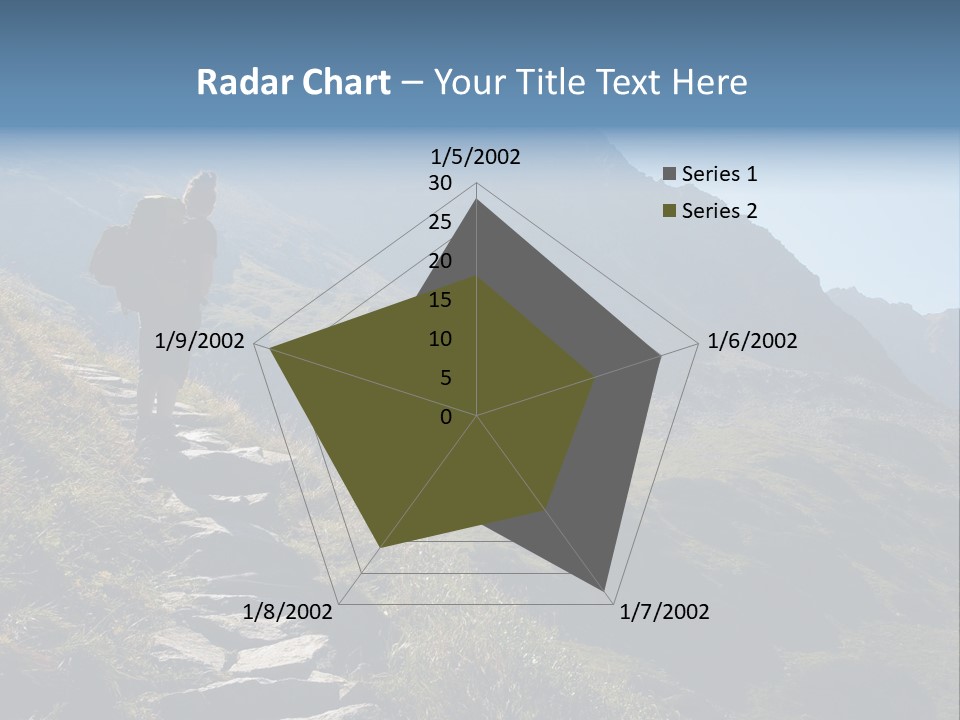 Portrait Outdoor Climber PowerPoint Template