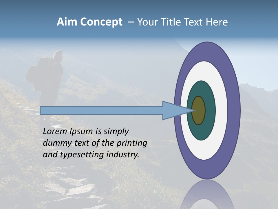 Portrait Outdoor Climber PowerPoint Template