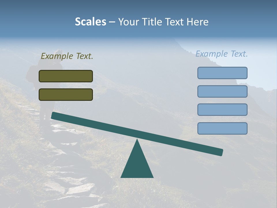 Portrait Outdoor Climber PowerPoint Template