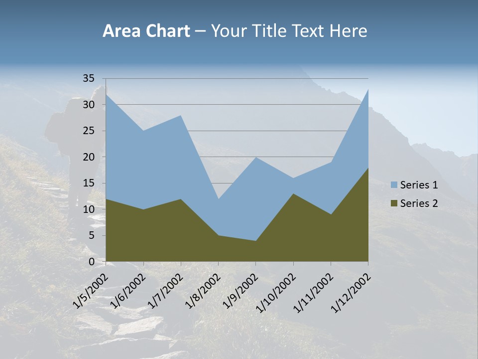 Portrait Outdoor Climber PowerPoint Template