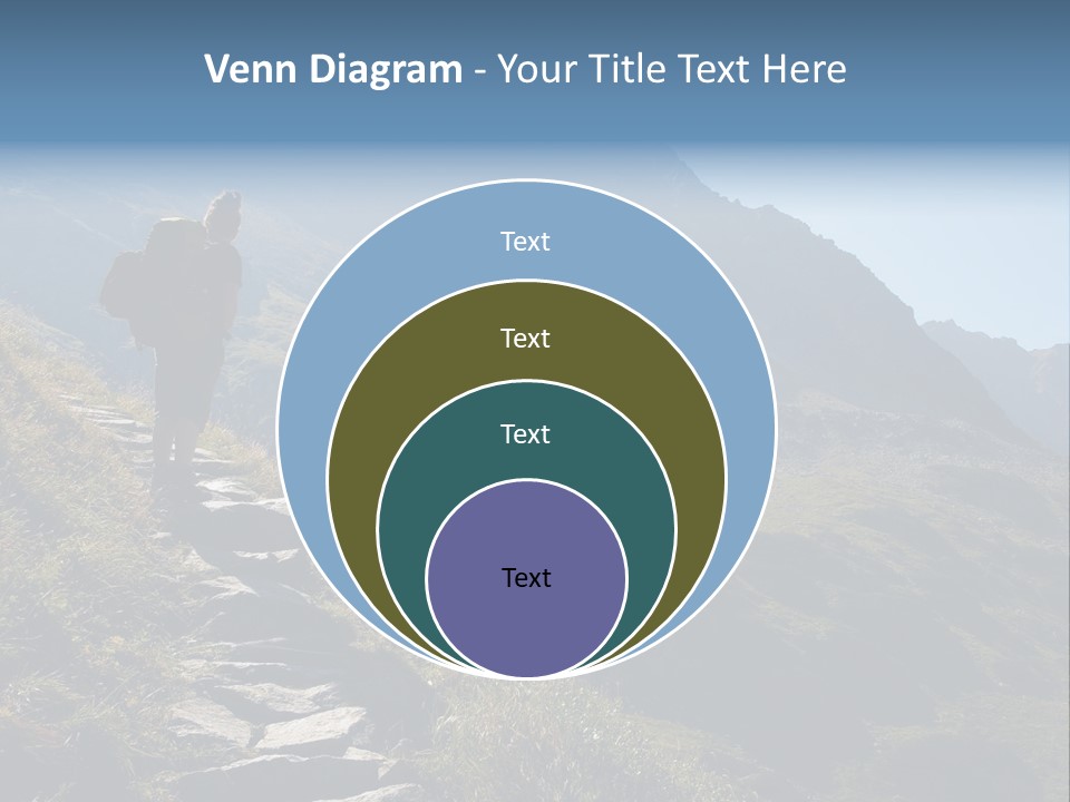 Portrait Outdoor Climber PowerPoint Template