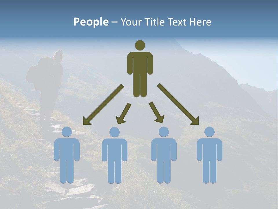 Portrait Outdoor Climber PowerPoint Template