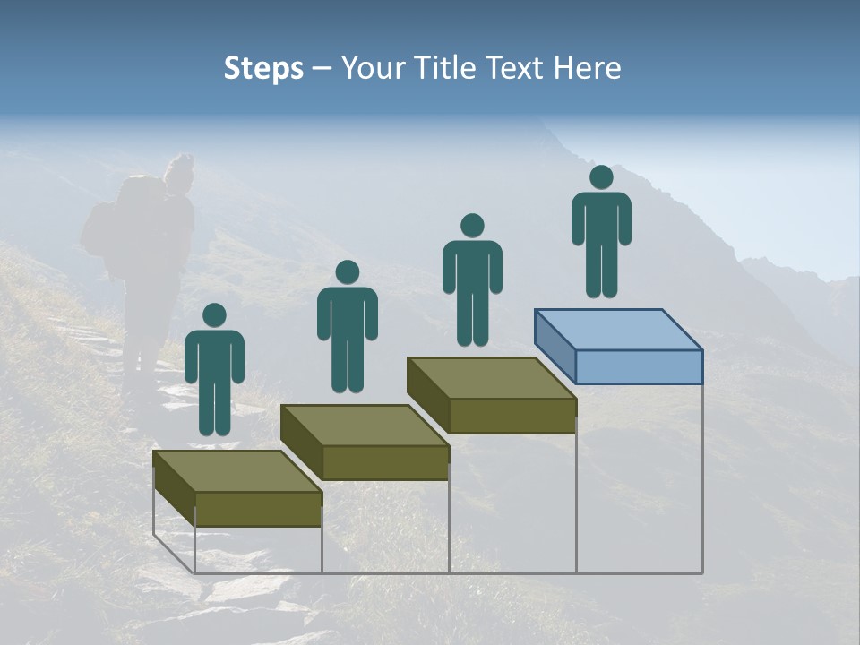 Portrait Outdoor Climber PowerPoint Template